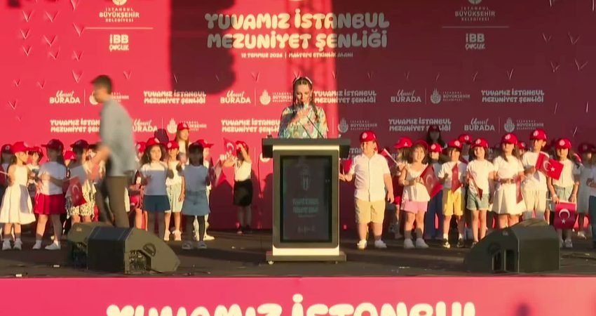 İBB Başkanvekili Nuri Aslan, Yuvamız İstanbul Çocuk Etkinlik Merkezleri’nin mezuniyet