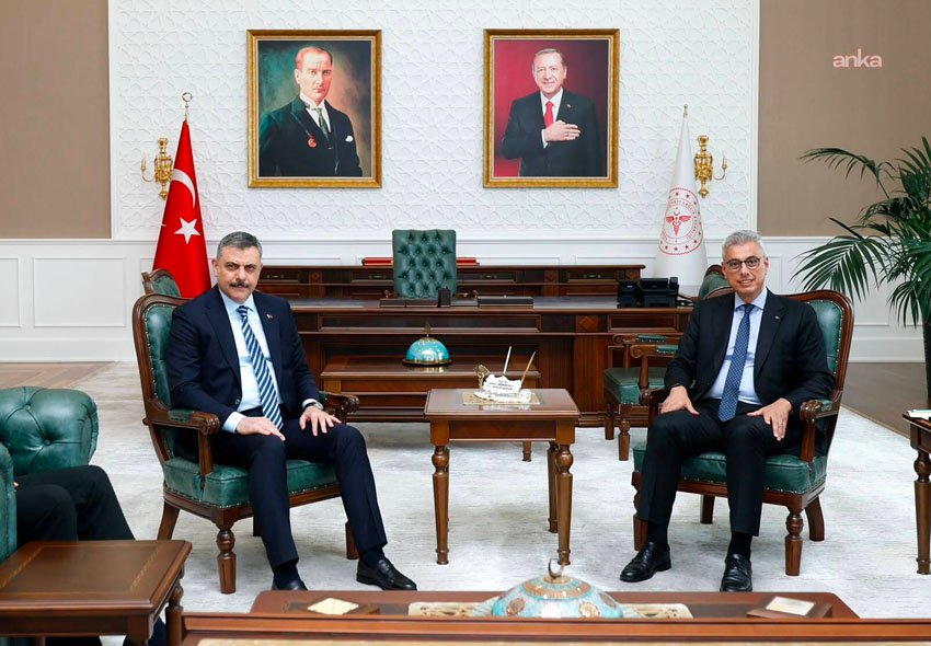 Sağlık Bakanı Kemal Memişoğlu'nu ziyaret eden İçişleri Bakanı Mustafa Çiftçi,