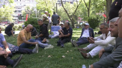 Er şehit yakınları ve er gaziler, Güvenpark'ta sürdürdüğü oturma eylemine