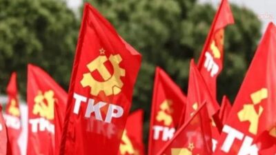 Türkiye Komünist Partisi'nden (TKP) 30 Ağustos Zafer Bayramı nedeniyle yapılan
