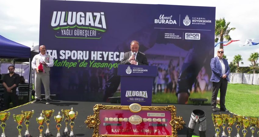 Ulugazi Yağlı Güreş Festivali’nde konuşan İBB Başkanvekili Nuri Aslan, “Bizler