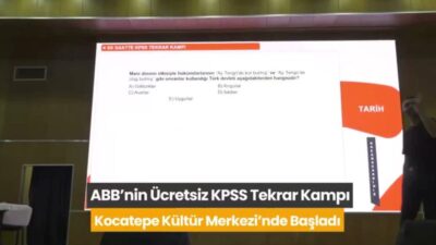 Ankara Büyükşehir Belediyesi, KPSS’ye hazırlanan adaylara destek olmak amacıyla 60