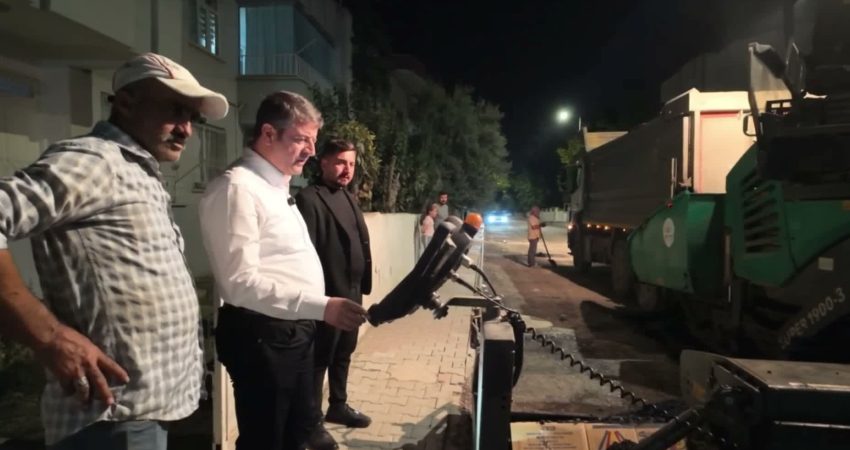 Adıyaman Belediyesi, altyapı çalışmaları tamamlanan Yeni Mahalle’de trafiği aksatmamak amacıyla