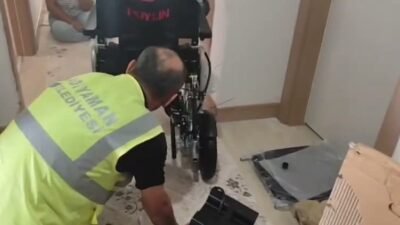 Adıyaman Belediyesi, özel gereksinimli Nehir Küçüközer'in akülü tekerlekli sandalye talebine