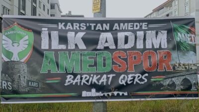 Trendyol Süper Lig'in yeni takımı Amedspor'un taraftarı bir grup, takımlarının
