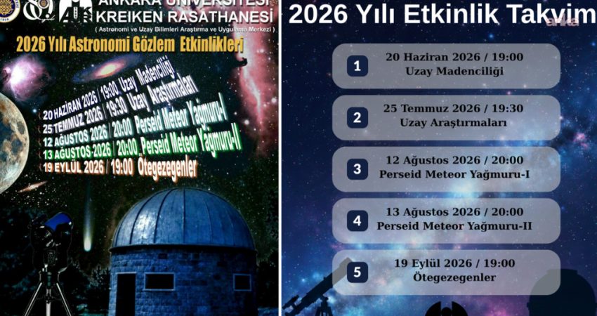 Ankara Üniversitesi Kreiken Rasathanesi, Perseid meteor yağmuru için bugün ve