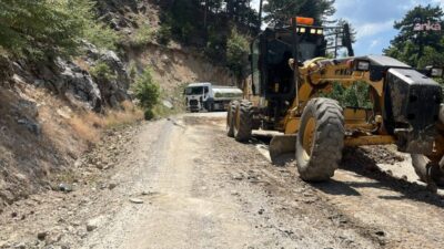 Antalya Büyükşehir Belediyesi, Alanya'nın kırsal mahalle ve yayla yollarında bakım,