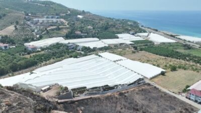 Antalya Büyükşehir Belediyesi, Alanya ve Gazipaşa’da çıkan yangınlarda serası zarar