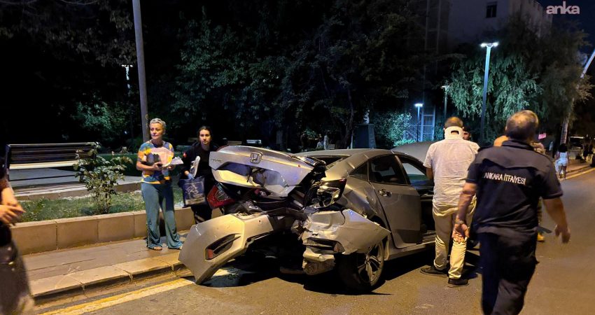 Ankara’nın Çankaya ilçesinde Atatürk Bulvarı Kuğulu Alt Geçidi’nde meydana gelen