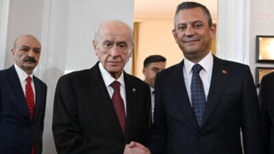 MHP Genel Başkanı Devlet Bahçeli ile CHP Genel Başkanı Özgür