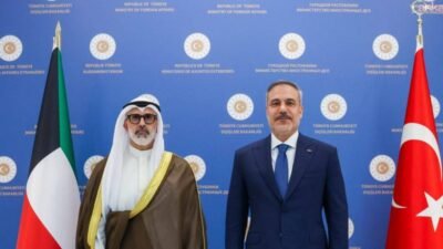 Dışişleri Bakanı Hakan Fidan, Kuveyt Dışişleri Bakanı Jarrah Jaber Al-Ahmad