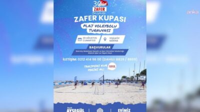 Bakırköy Belediyesi, 30 Ağustos Zafer Bayramı etkinlikleri kapsamında plaj voleybolu