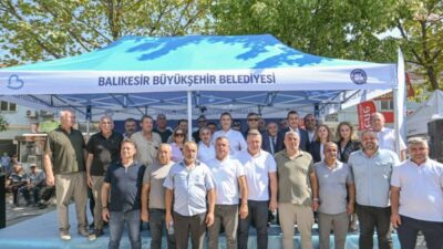 Balıkesir Büyükşehir Belediyesi tarafından Manyas'ta tamamlanan içme suyu altyapısı ve