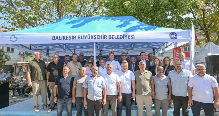 Balıkesir Büyükşehir Belediyesi tarafından Manyas'ta tamamlanan içme suyu altyapısı ve