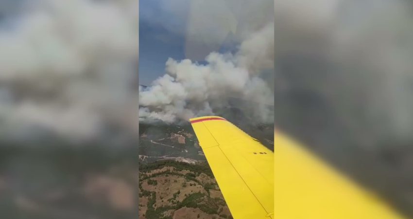 Balıkesir’de kamyonda başlayan yangın ormana sıçradı Balıkesir'in Sındırgı ilçesinde kamyonda çıkan yangın, yol kenarındaki ormana sıçradı.