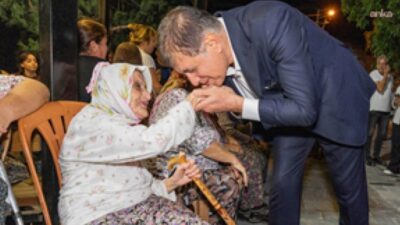 İzmir Büyükşehir Belediye Başkanı Cemil Tugay, Beydağ’ın Erikli Mahallesi'ne yaptığı