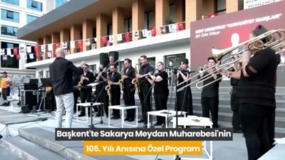 Ankara Büyükşehir Belediyesi tarafından Sakarya Meydan Muharebesi’nin 105. yılı dolayısıyla
