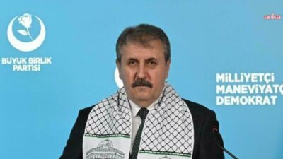BBP Genel Başkanı Mustafa Destici,  İsrail Başbakanı Binyamin Netanyahu'ya tepki