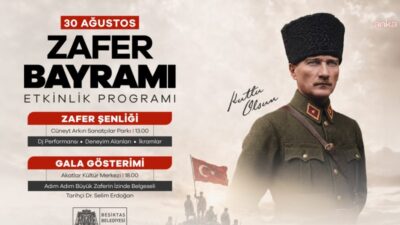 Beşiktaş Belediyesi, 30 Ağustos Zafer Bayramı'nı büyük bir coşkuyla kutlamaya