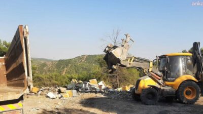 Bilecik Belediyesi Zabıta Müdürlüğü ekipleri, orman sahasına atık döken şahısları