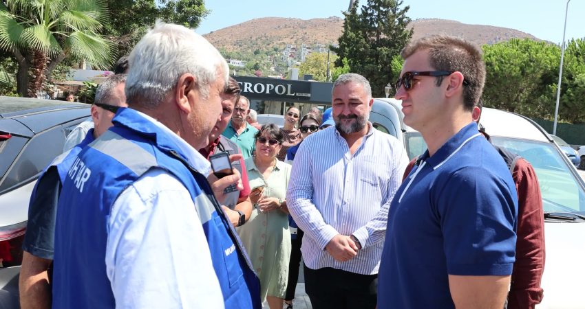Bodrum Belediye Başkanı Tamer Mandalinci, mahallelerin ihtiyaçlarını yerinde tespit etmek