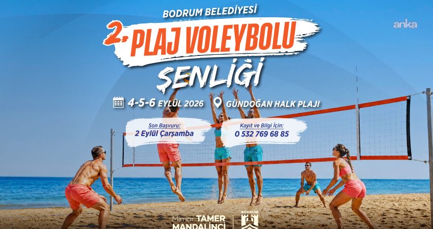 Bodrum Belediyesi tarafından Gündoğan Halk Plajı’nda 4-6 Eylül 2026 tarihlerinde gerçekleştirilecek
