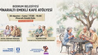 Bodrum Belediyesi tarafından Pînaraltı Emekli Kafe’de kent sakinlerine yönelik sosyal