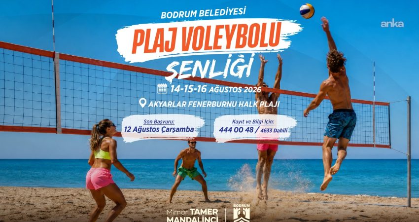 Bodrum Belediyesi tarafından Akyarlar Fenerburnu Halk Plajı’nda 14-16 Ağustos 2026 tarihlerinde
