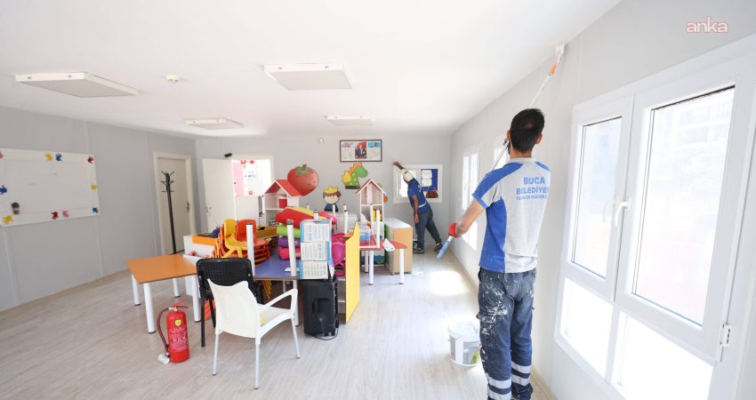 Buca Belediyesi, Pırlanta Çocuk Oyun ve Aktivite Merkezleri’nde başlattığı bakım