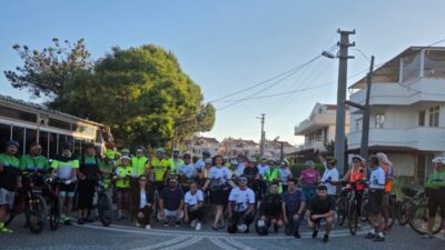 VeloAdra Bisiklet Grubu ile Bisikletli Yaşam Platformu üyeleri, 50 yaşındaki