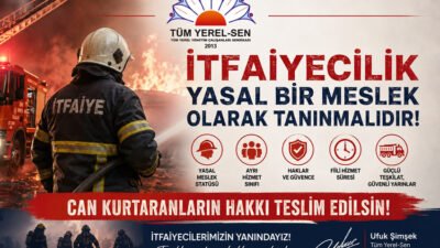 Tüm Yerel-Sen Muğla Şube Başkanı Ufuk Şimşek, itfaiyecilerin yalnızca yangınlarda