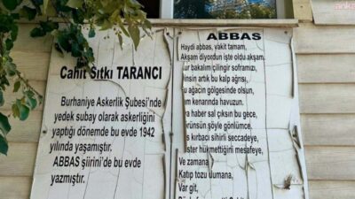 Burhaniye Belediyesi, Türk edebiyatının önemli şairlerinden Cahit Sıtkı Tarancı’nın ilçede
