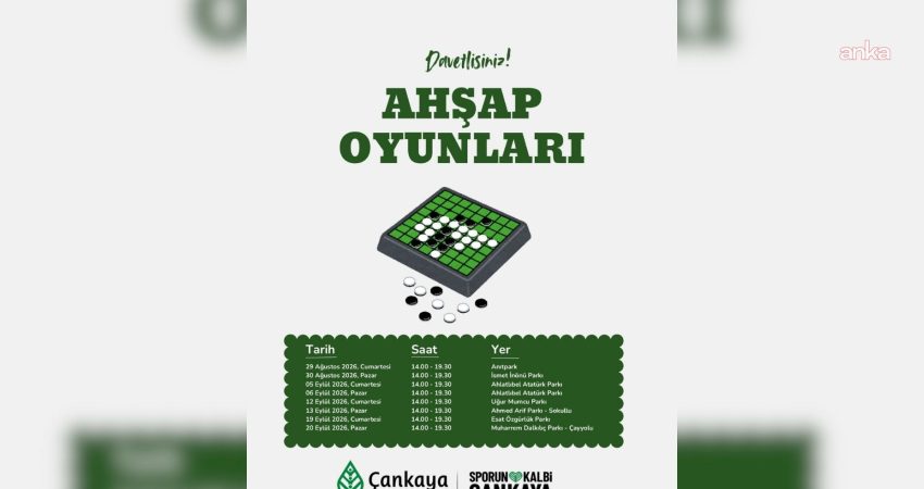 Çankaya Belediyesi, yaz akşamlarını geleneksel ve eğlenceli oyunlarla renklendiriyor. Ahşap