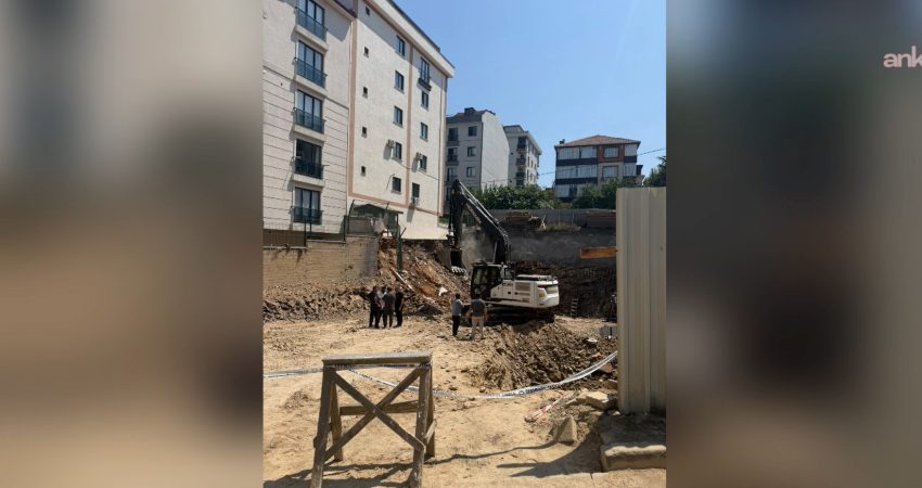 Çekmeköy Belediyesi, Çatalmeşe Mahallesi’nde ruhsatlı bir inşaatın temel kazısı sırasında