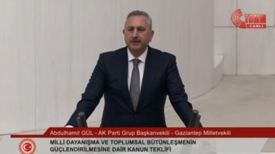 AK Parti Gaziantep Milletvekili Abdulhamit Gül, "Çerçeve Yasa" teklifine ilişkin