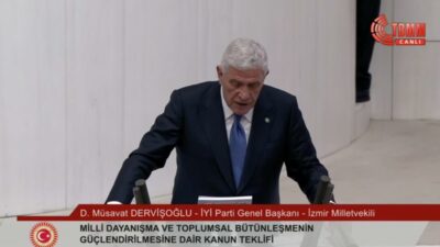 İYİ Parti Genel Başkanı Müsavat Dervişoğlu, TBMM Genel Kurulu’nda "Terörsüz