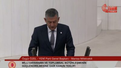 YENİ Parti Genel Başkanı Özgür Özel, çerçeve yasa teklifine ilişkin,