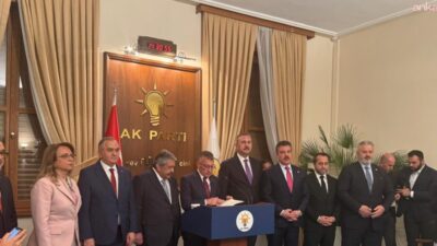 AK Parti Grup Başkanı Abdullah Güler, TBMM Başkanlığı'na sunulan "Milli