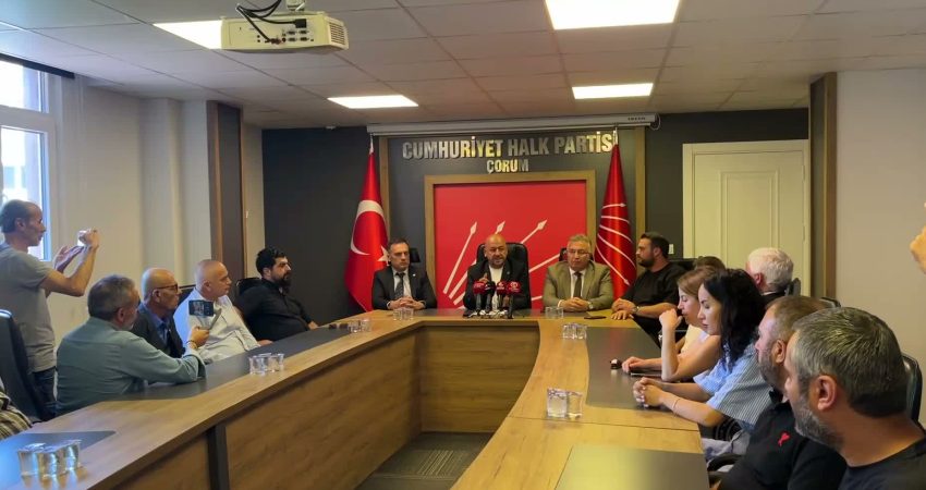 CHP Çorum İl Başkanı Tuncay Yılmaz, “Bizim görevimiz muhalefete muhalefet