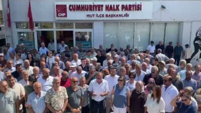 CHP Mut ve Silifke İlçe Başkanları, yönetim kurulu üyeleriyle birlikte