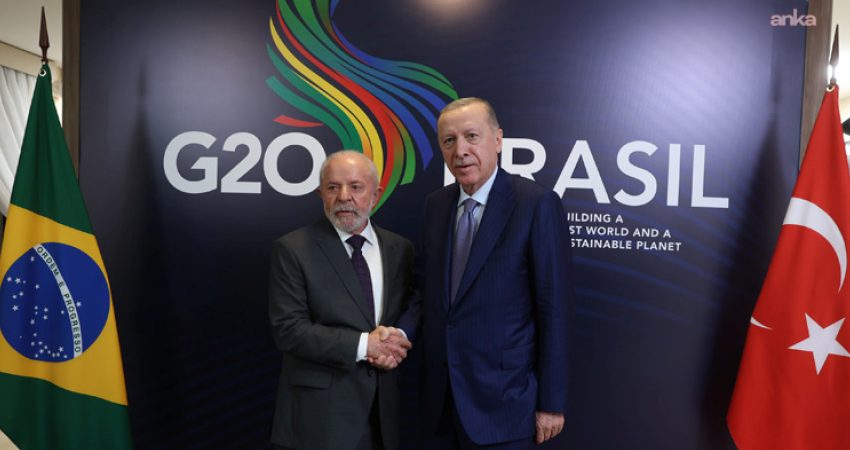Cumhurbaşkanı Recep Tayyip Erdoğan, Brezilya Devlet Başkanı Lula da Silva