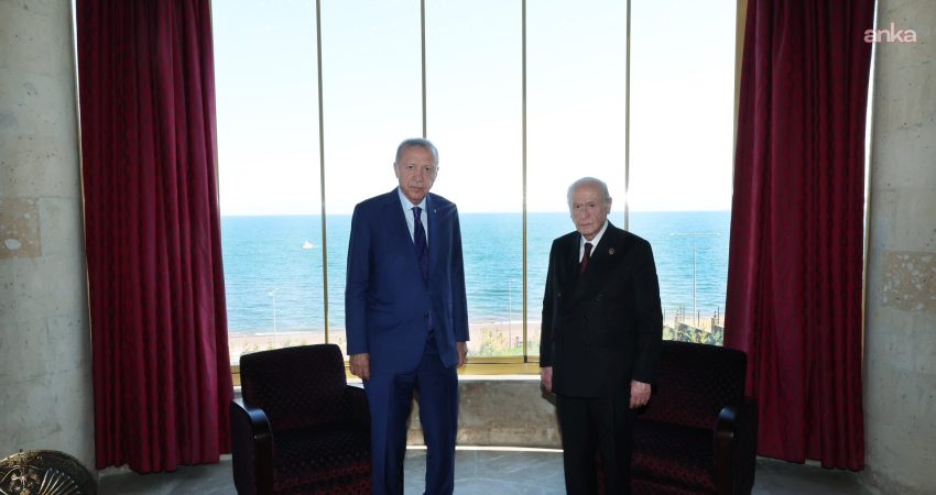 Cumhurbaşkanı Recep Tayyip Erdoğan, MHP Genel Başkanı Devlet Bahçeli ile