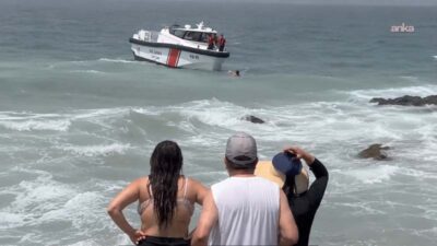 Zonguldak’ta olumsuz hava ve deniz koşulları nedeniyle denize girmenin yasaklandığı