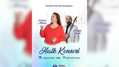 Didim Belediyesi, yaz etkinlikleri kapsamında düzenleyeceği "Halk Konseri" ile türküseverleri