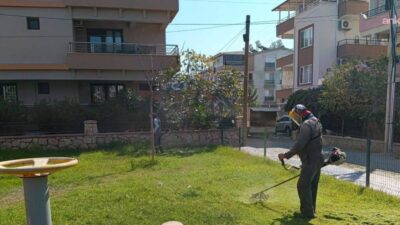 Didim Belediyesi ekipleri, ilçe genelindeki park, yeşil alan ve sahil