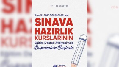 Didim Belediyesi Eğitim Destek Atölyesi’nde, 8. ve 12. sınıf öğrencilerine