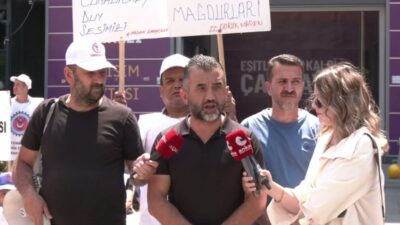 Eskişehir'de Yıldızlar SSS Holding bünyesinde faaliyet gösteren Doruk Madencilik işçileri,
