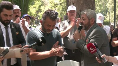 Alacaklarının ödenmesi talebiyle 10 gündür eylem yapan Doruk Madencilik işçileri, Güvenpark’ta