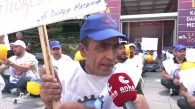 Yıldızlar SSS Holding'e ait Doruk Madencilik'te çalışan Türk Maden-İş Sendikası üyesi