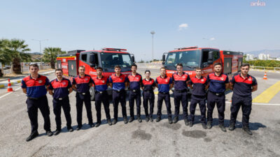 İzmir İtfaiyesi’nin yeni şoförleri, ESHOT Sürüş Teknikleri Eğitim Merkezi’nde düzenlenen